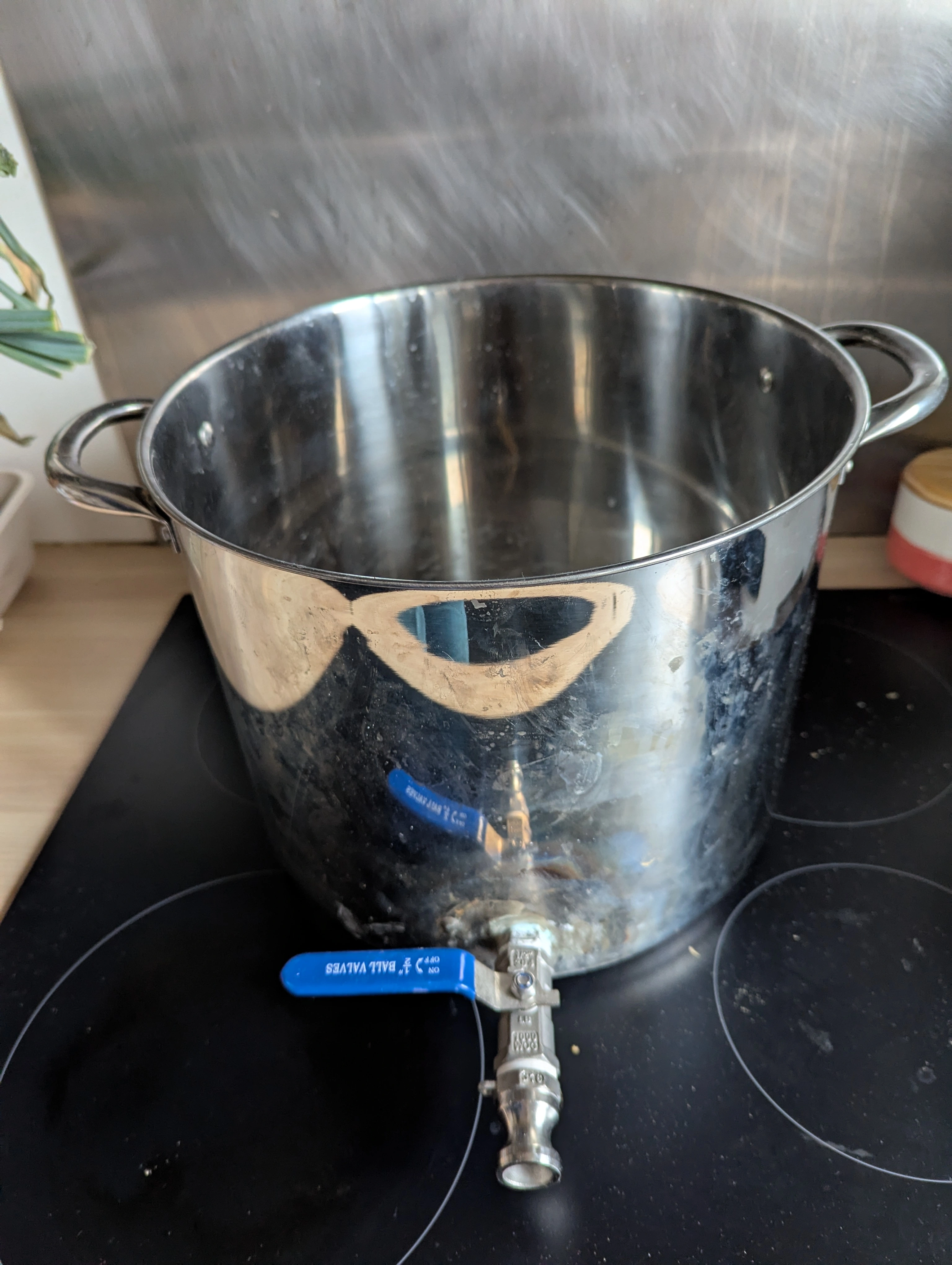 A photograph of the hot liquor tank