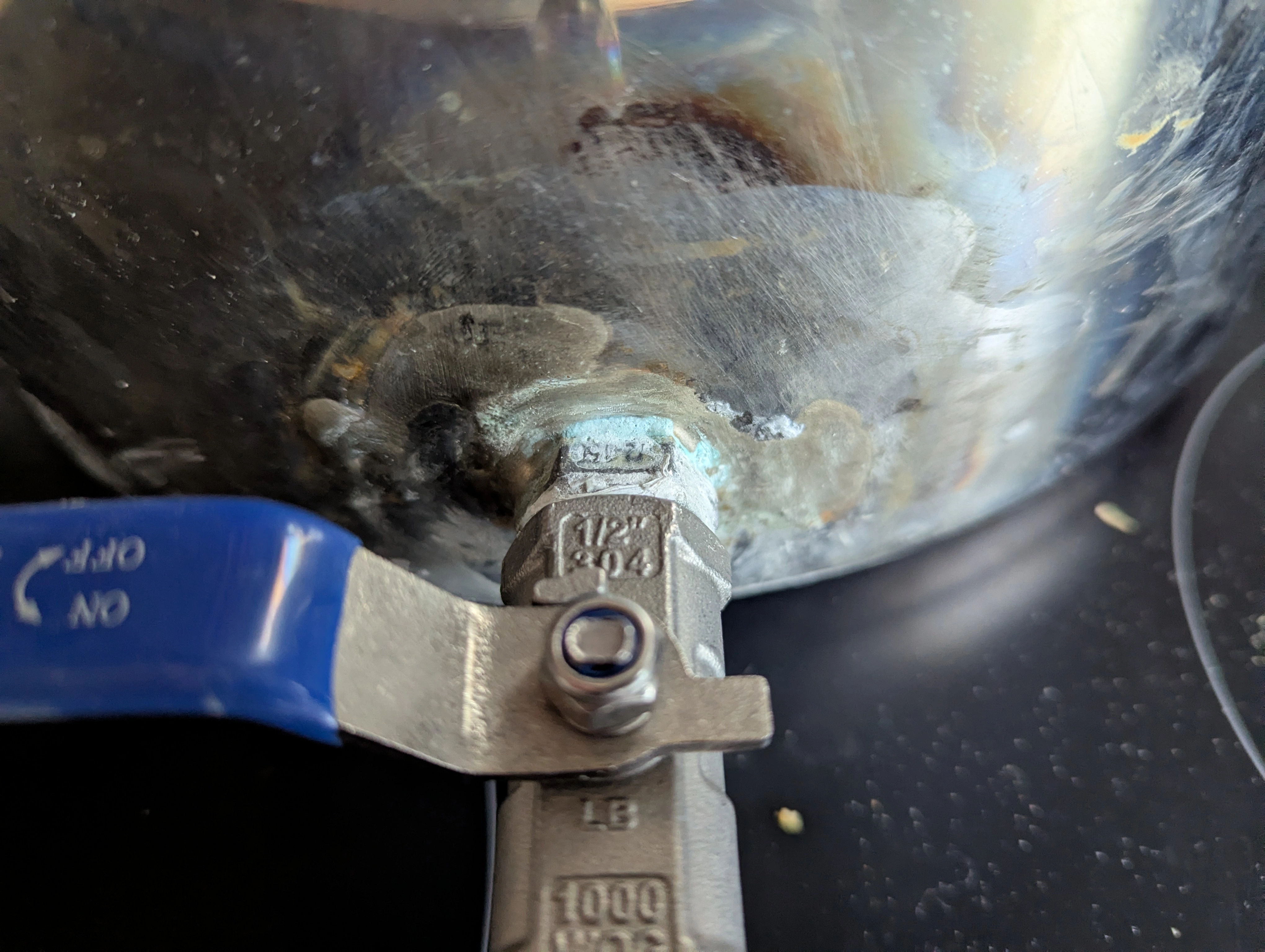 A photograph of the brazed bulkhead